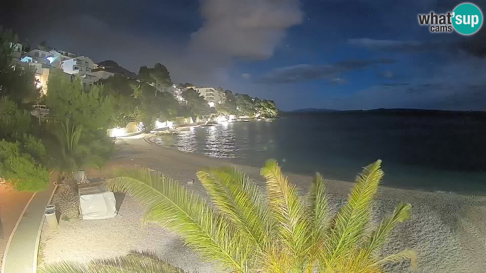 Webcam Lučica Beach Brela – Live View from the Adriatic Coast