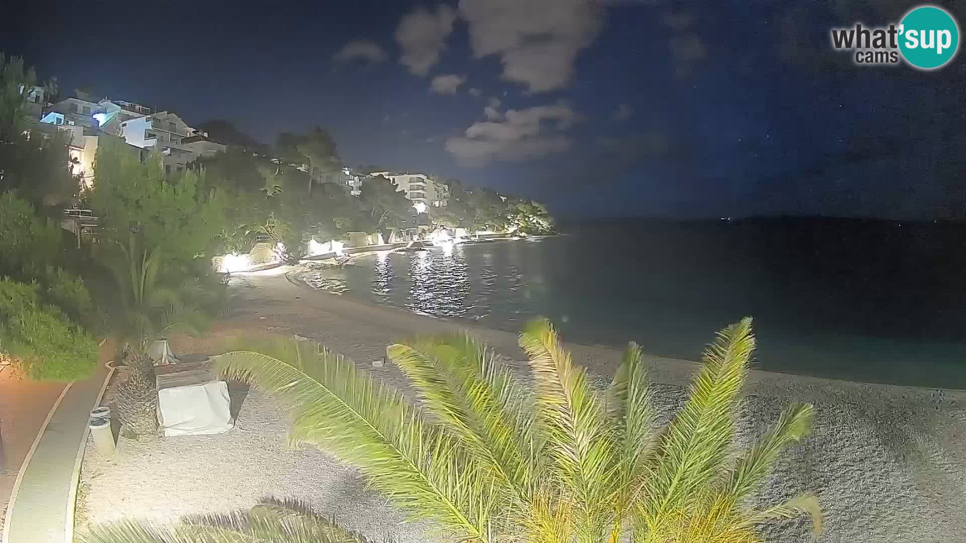 Webcam Playa Lučica Brela – Vista en directo de la costa adriática