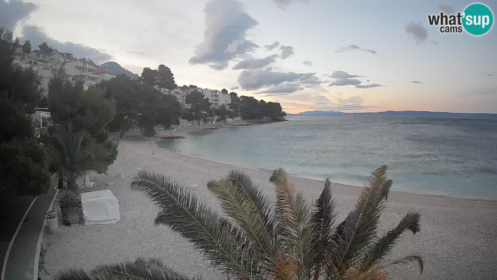 Webcam Lučica Beach Brela – Live View from the Adriatic Coast