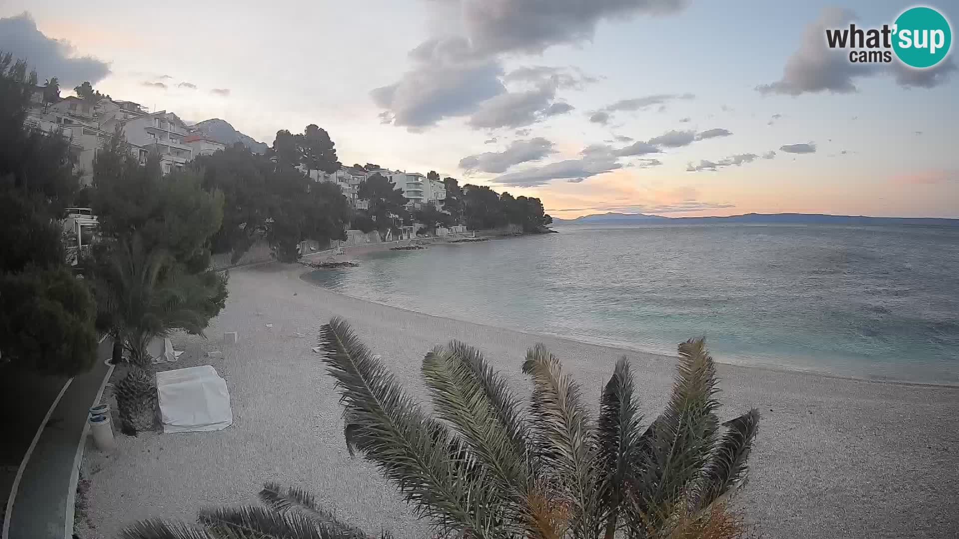 Webcam Lučica Beach Brela – Live View from the Adriatic Coast