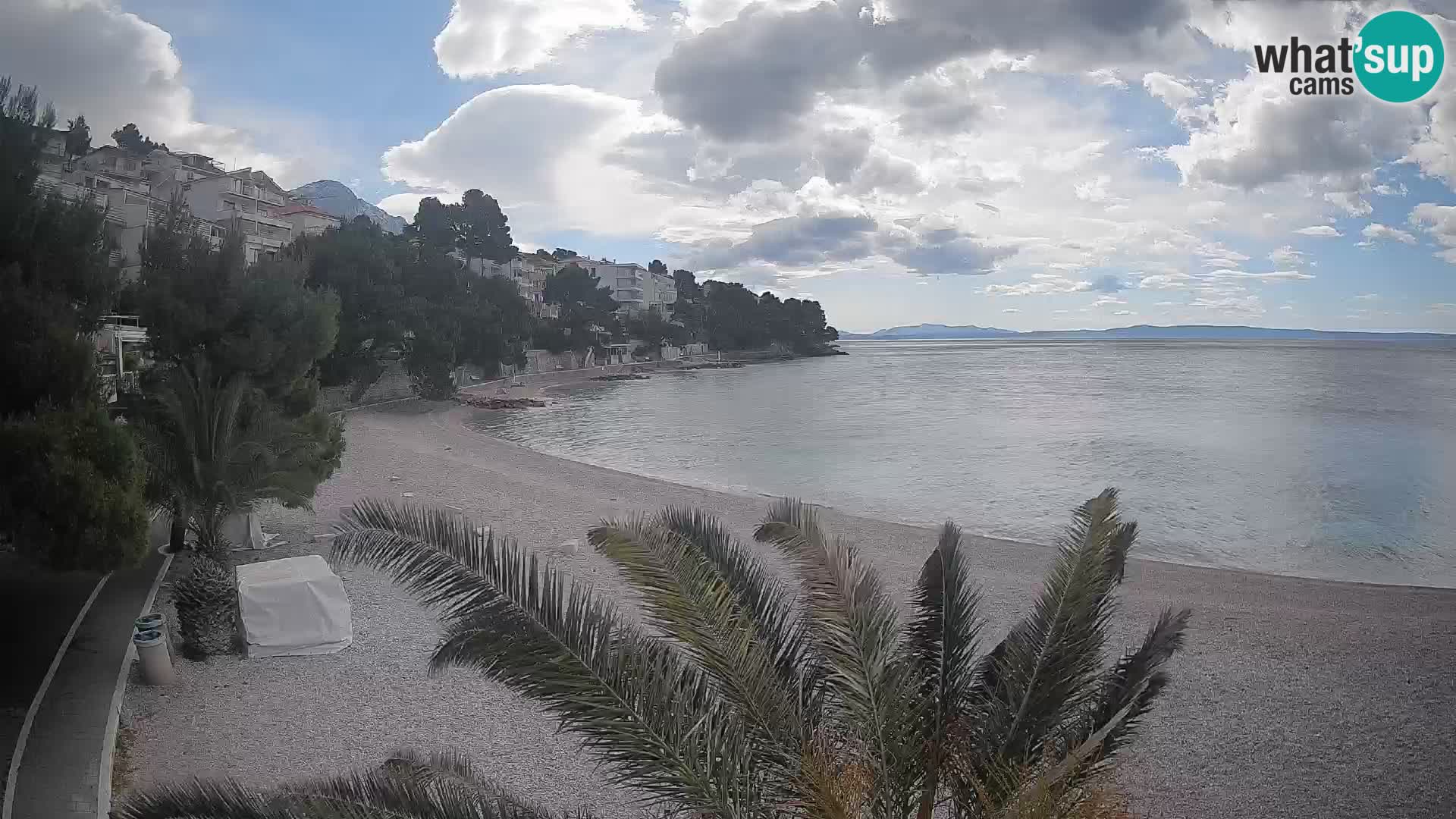 Webcam Playa Lučica Brela – Vista en directo de la costa adriática