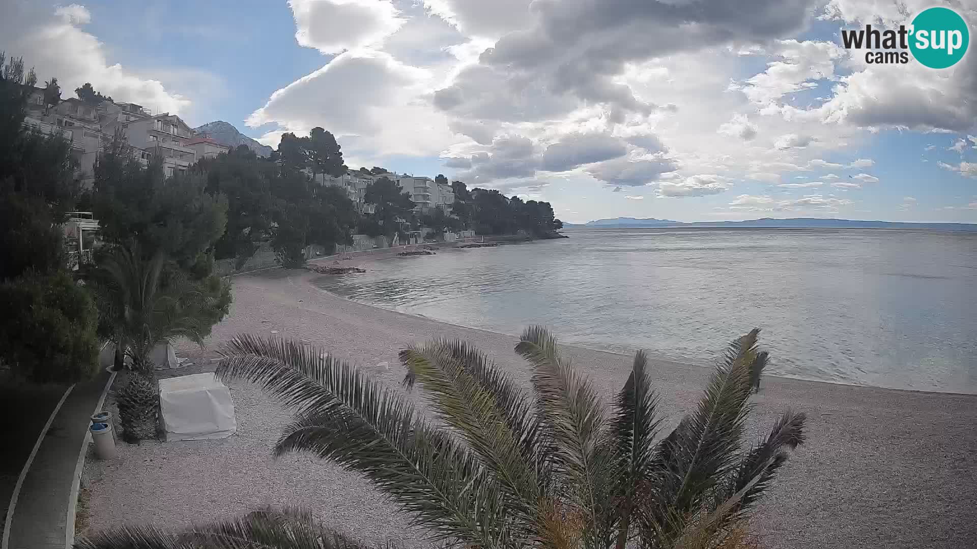 Webcam Playa Lučica Brela – Vista en directo de la costa adriática