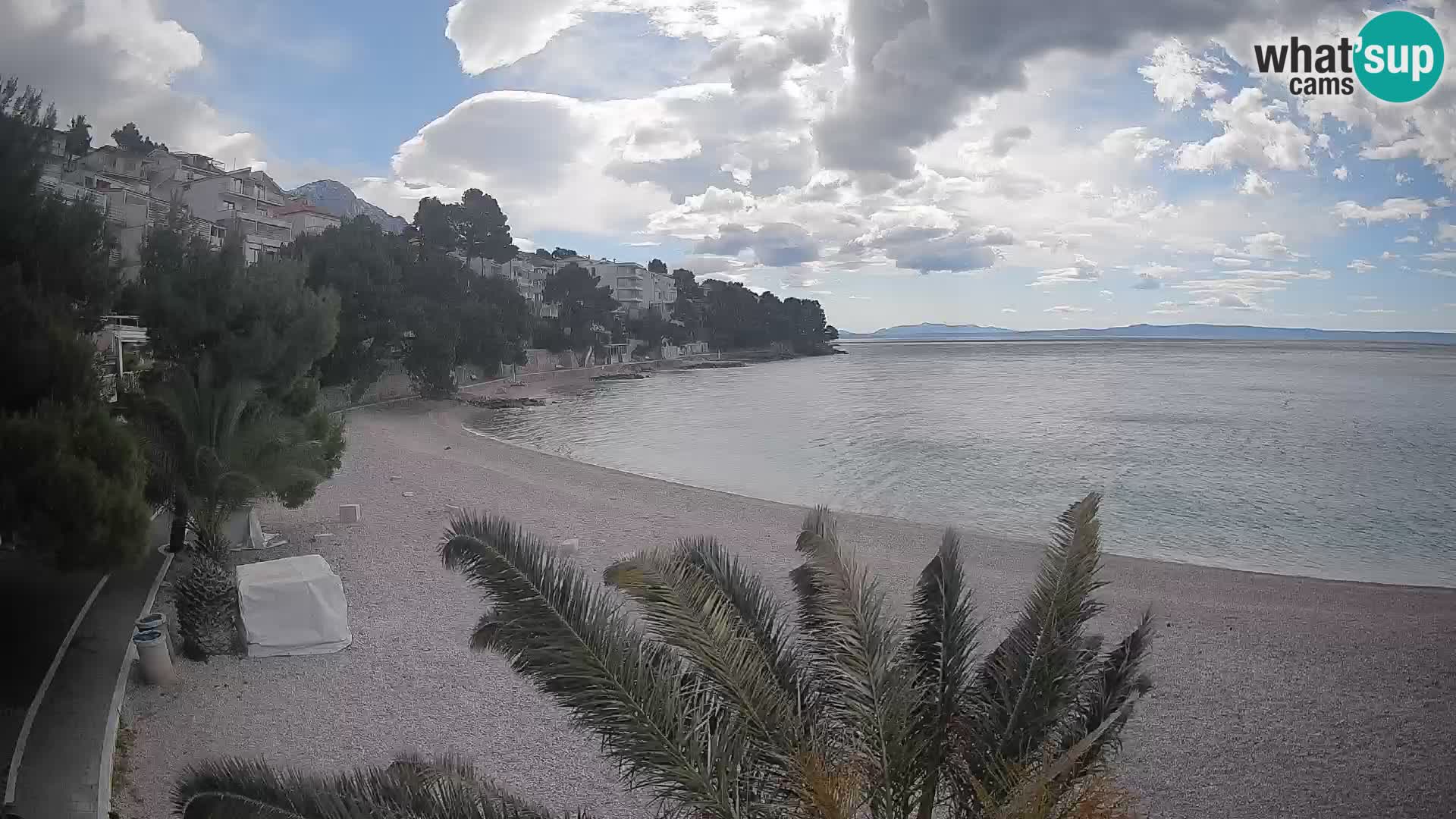 Webcam Plage Lučica Brela – Vue en direct sur la côte adriatique