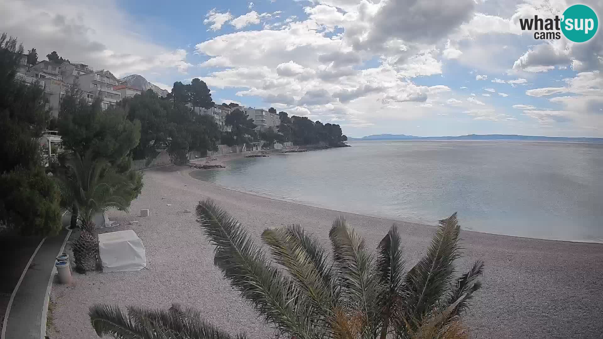 Webcam Lučica Beach Brela – Live View from the Adriatic Coast