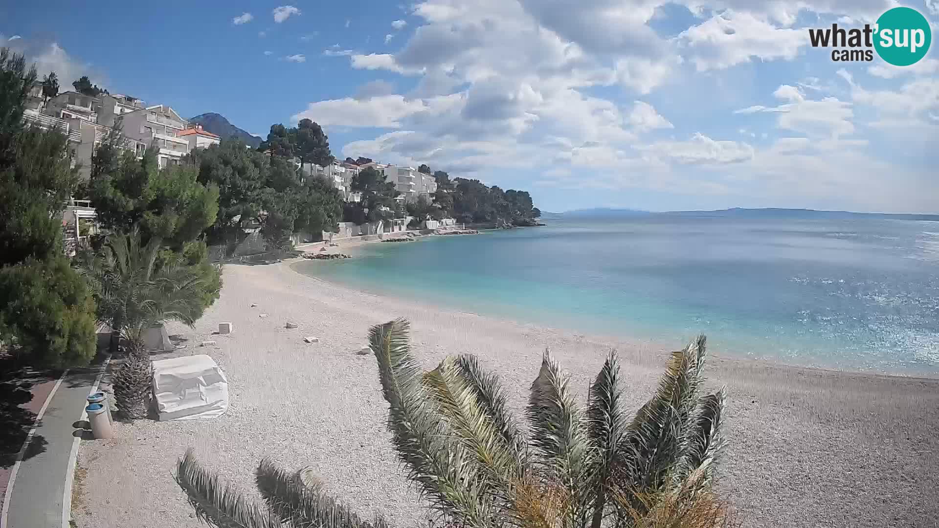Webcam Lučica Beach Brela – Live View from the Adriatic Coast
