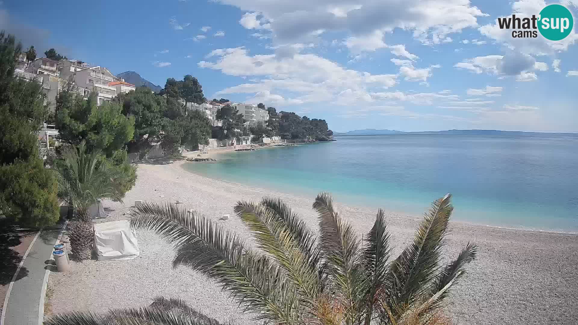 Webcam Lučica Beach Brela – Live View from the Adriatic Coast