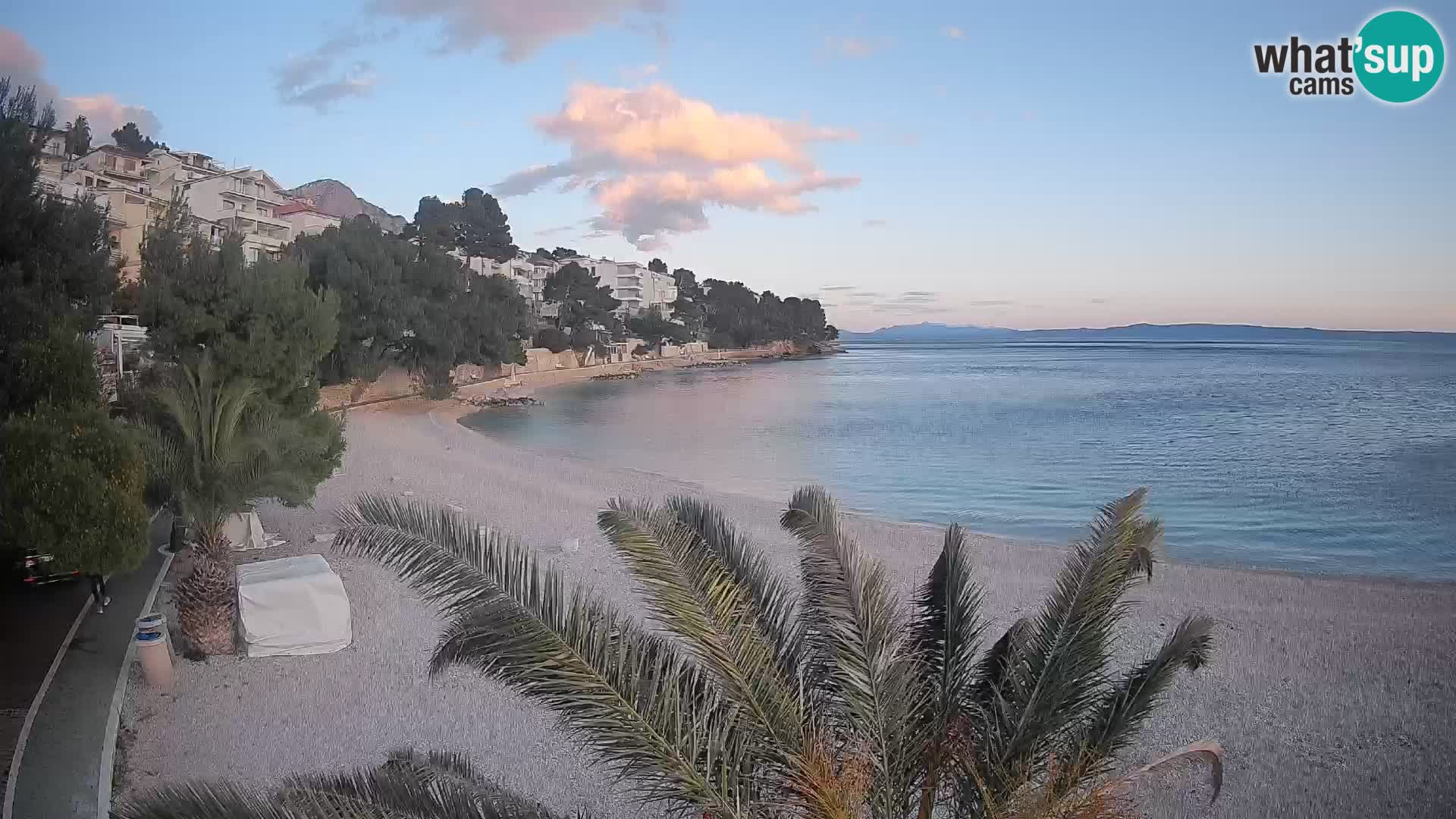 Webcam Lučica Beach Brela – Live View from the Adriatic Coast