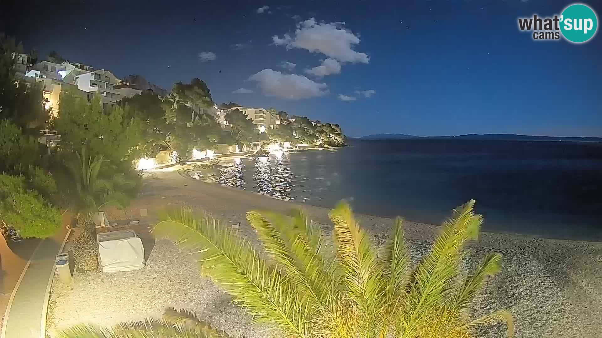 Webcam Lučica Beach Brela – Live View from the Adriatic Coast