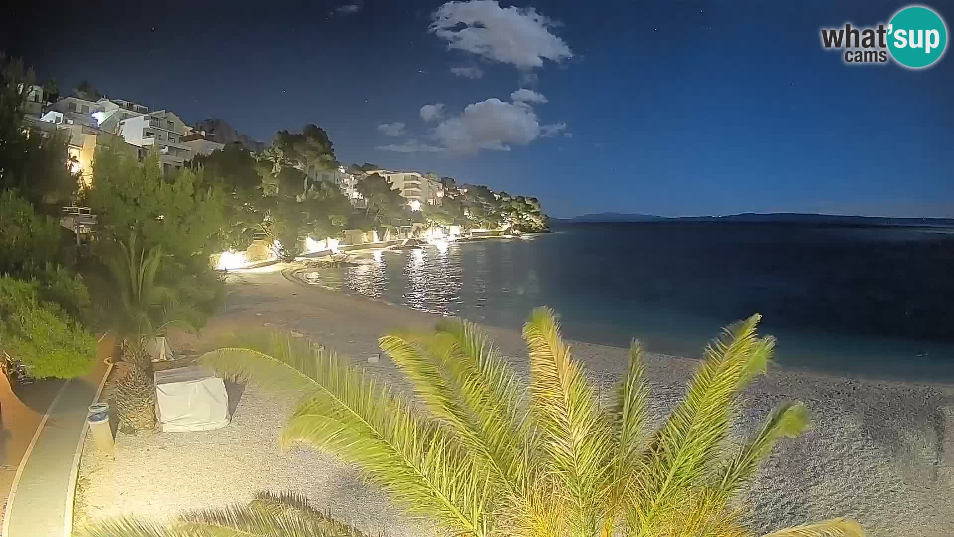 Webcam Lučica Beach Brela – Live View from the Adriatic Coast