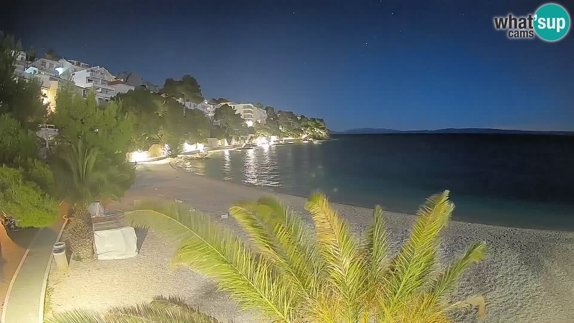 Webcam Lučica Beach Brela – Live View from the Adriatic Coast