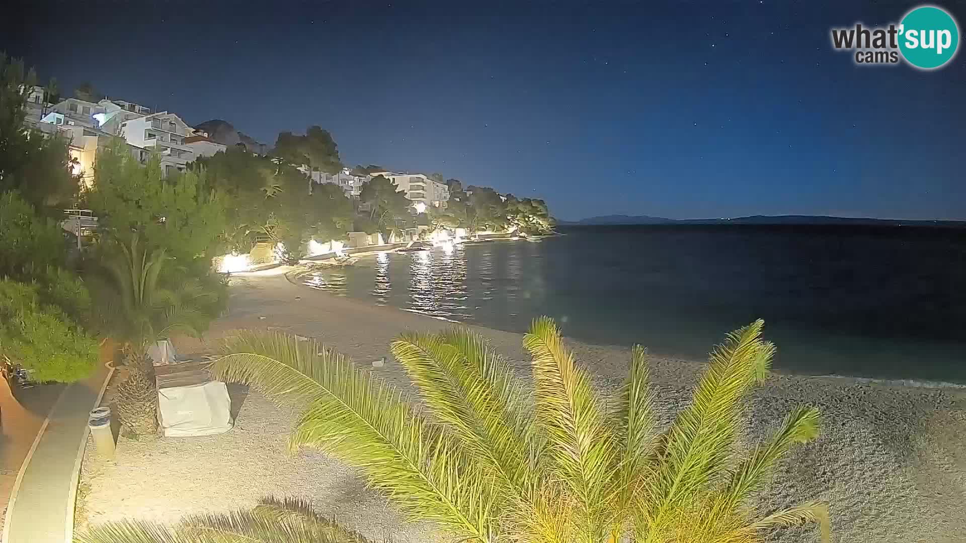 Webcam Lučica Beach Brela – Live View from the Adriatic Coast