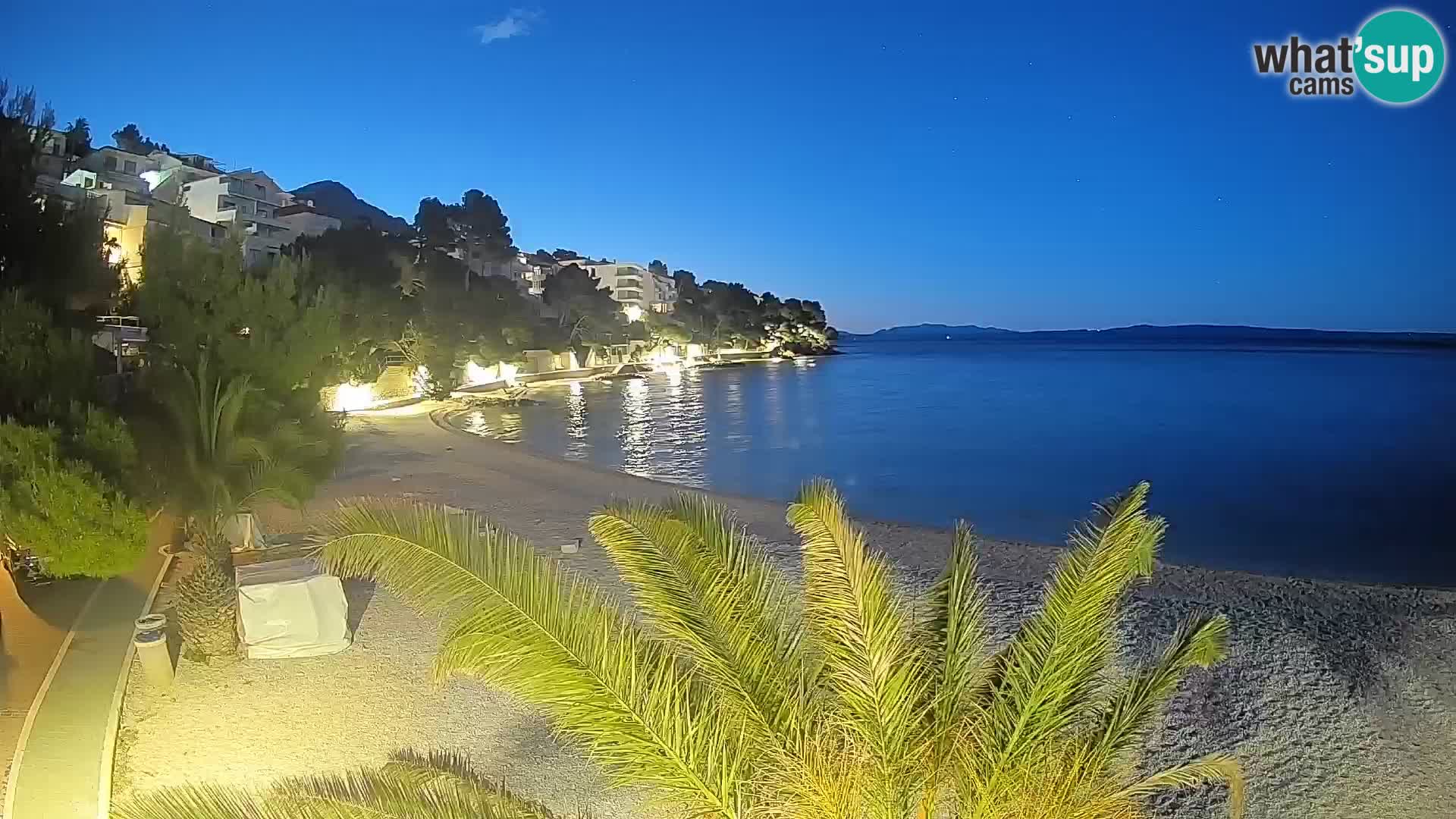 Webcam Lučica Beach Brela – Live View from the Adriatic Coast