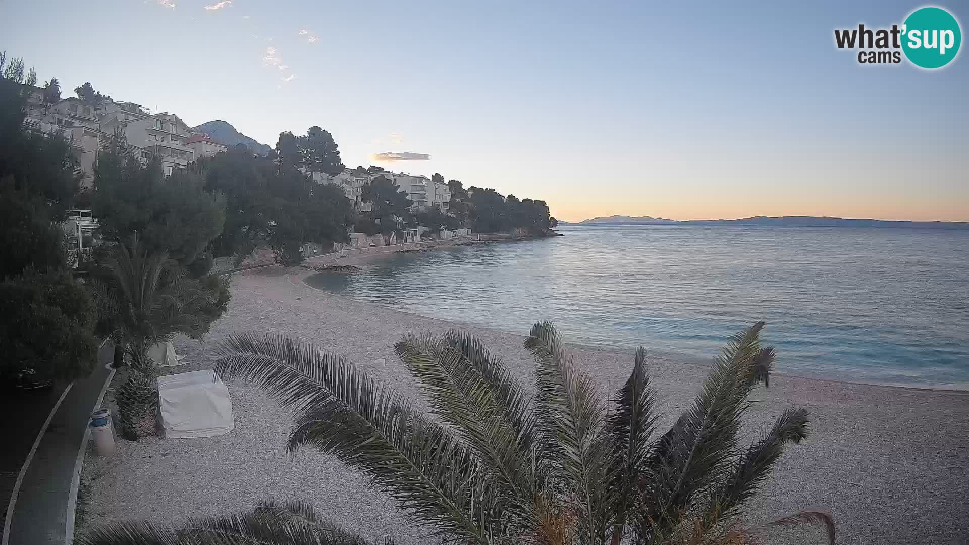 Webcam Lučica Beach Brela – Live View from the Adriatic Coast