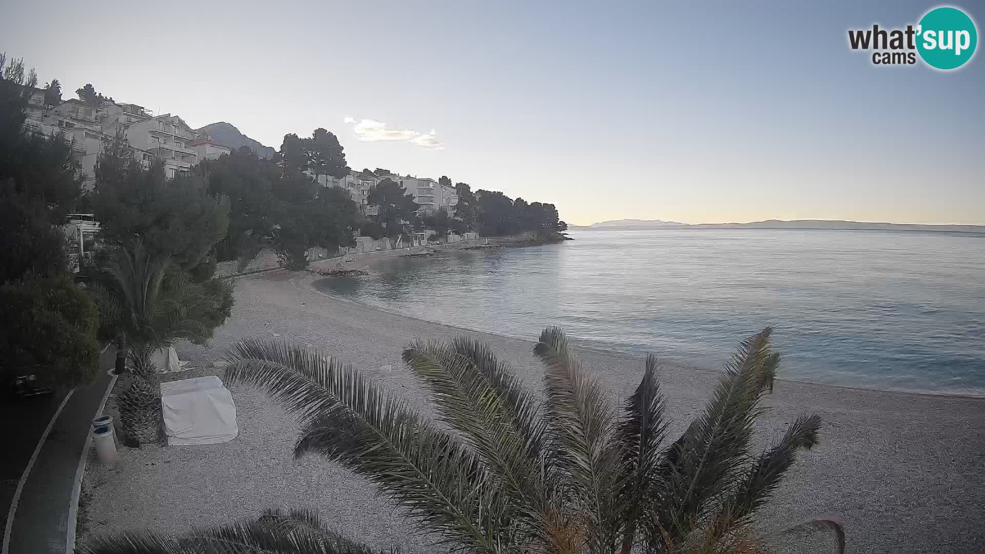 Webcam Lučica Beach Brela – Live View from the Adriatic Coast
