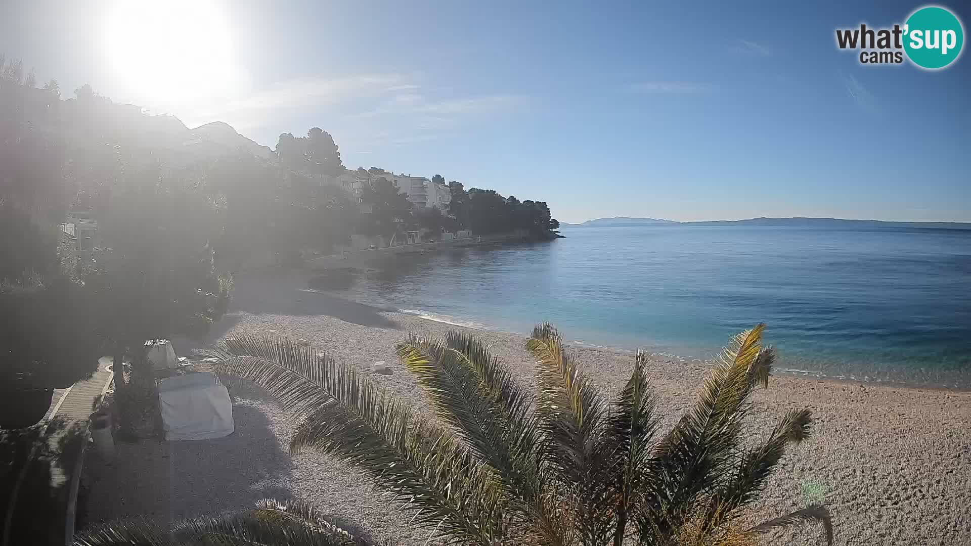 Webcam Lučica Beach Brela – Live View from the Adriatic Coast