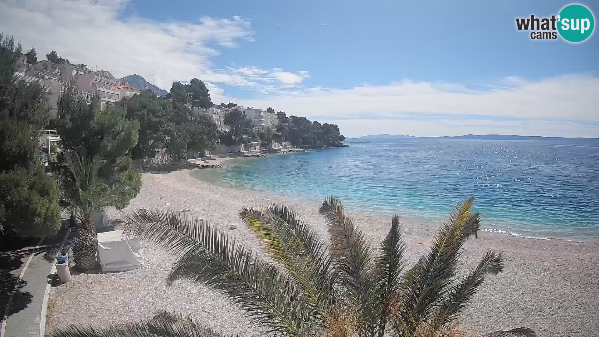 Webcam Lučica Beach Brela – Live View from the Adriatic Coast