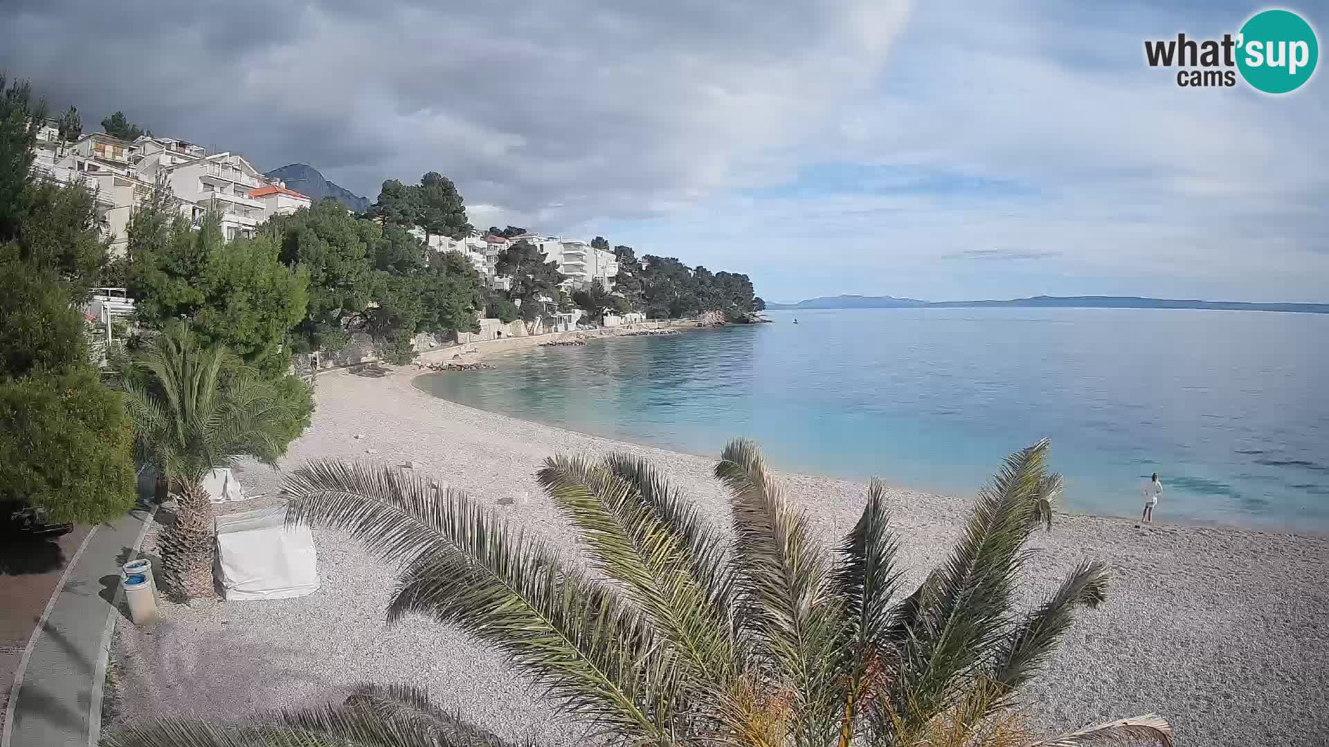 Webcam Lučica Beach Brela – Live View from the Adriatic Coast