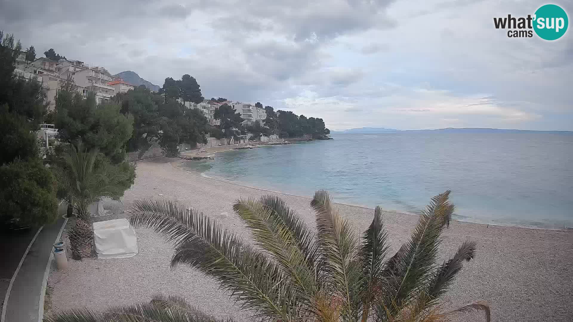 Webcam Lučica Beach Brela – Live View from the Adriatic Coast