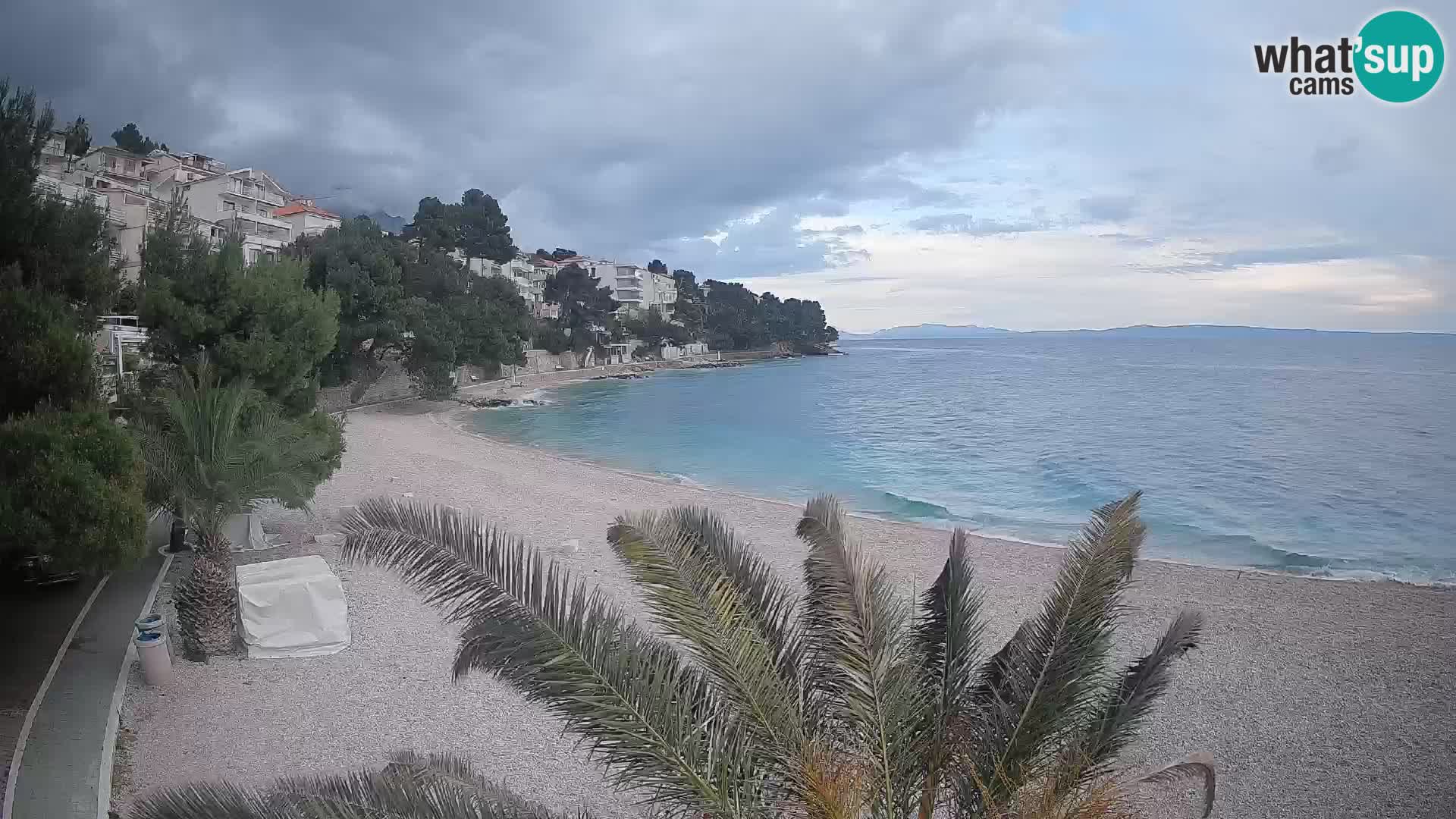 Webcam Lučica Beach Brela – Live View from the Adriatic Coast