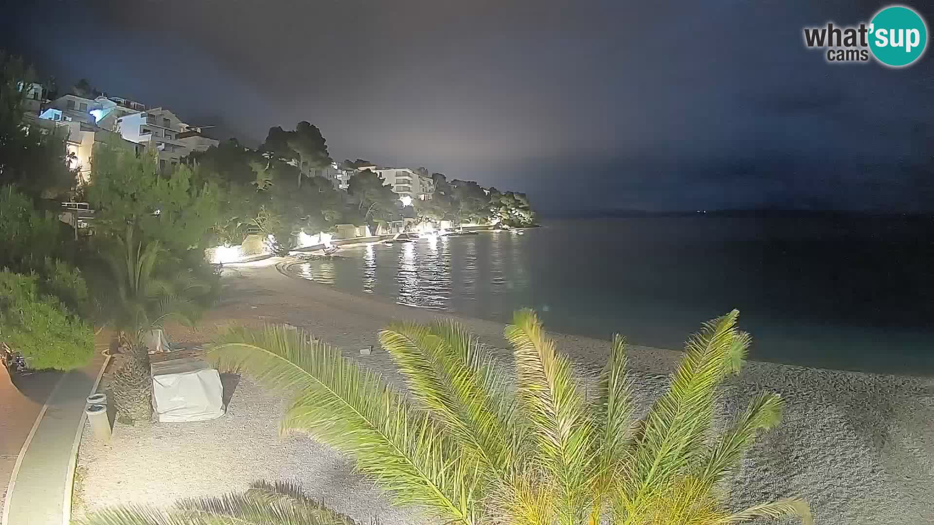 Webcam Lučica Beach Brela – Live View from the Adriatic Coast
