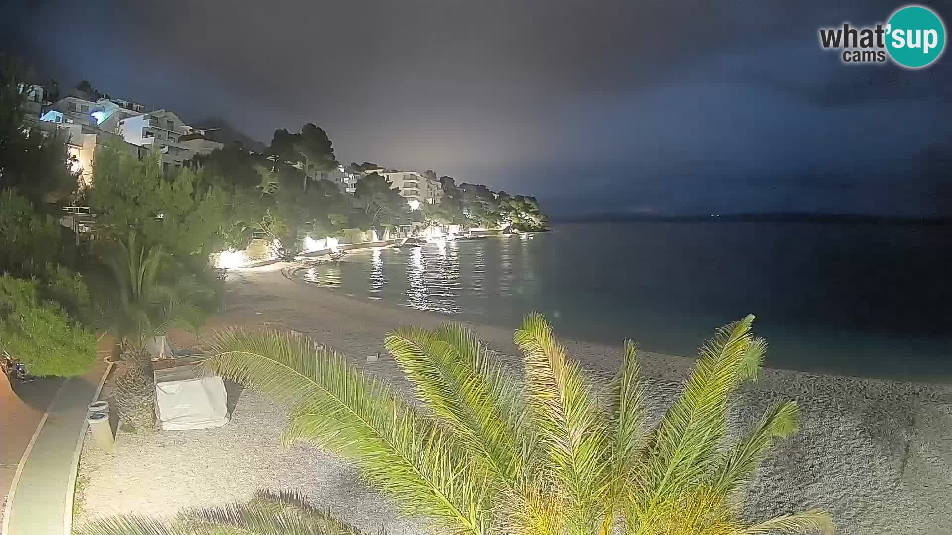 Webcam Playa Lučica Brela – Vista en directo de la costa adriática