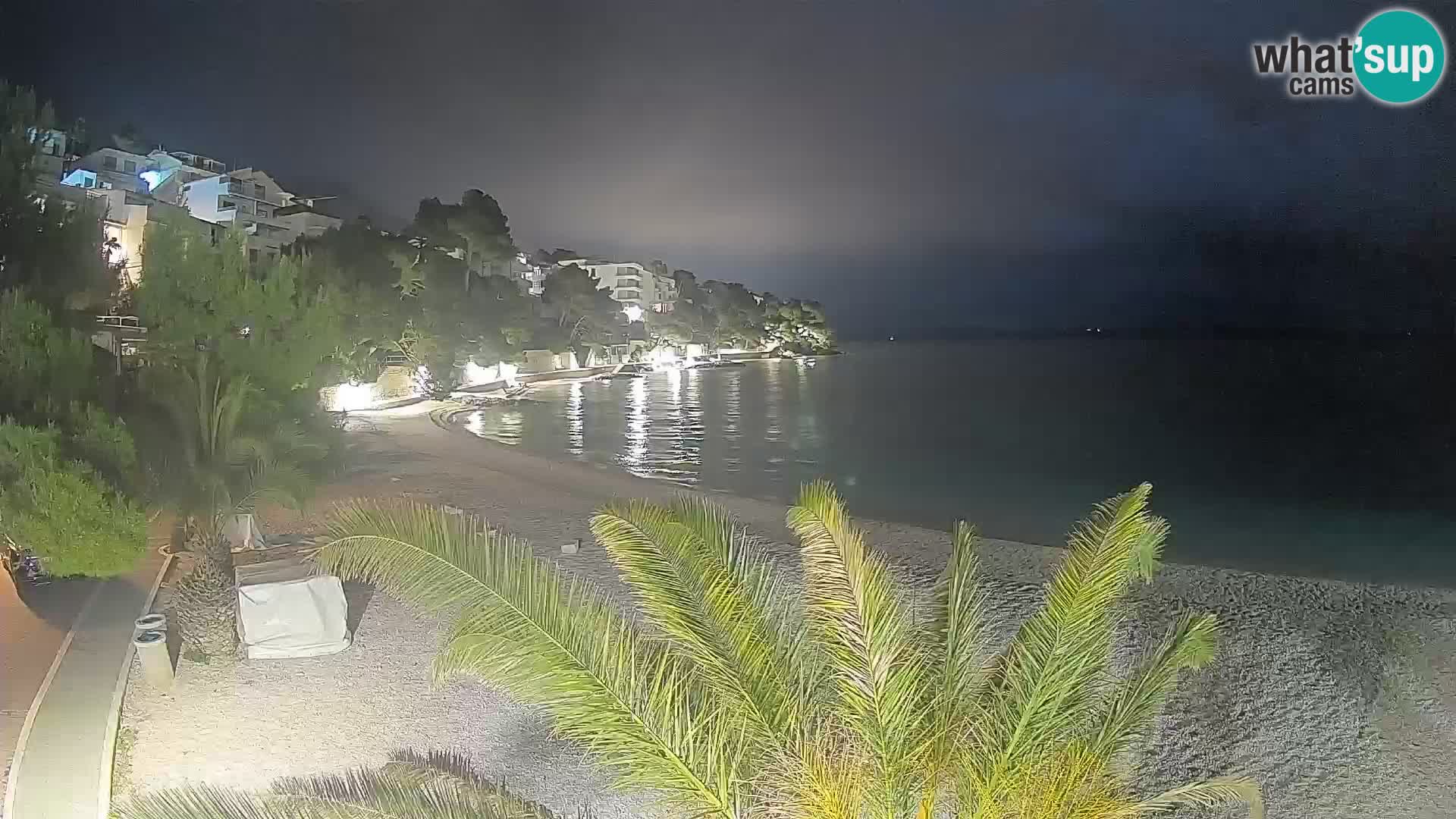Webcam Lučica Beach Brela – Live View from the Adriatic Coast