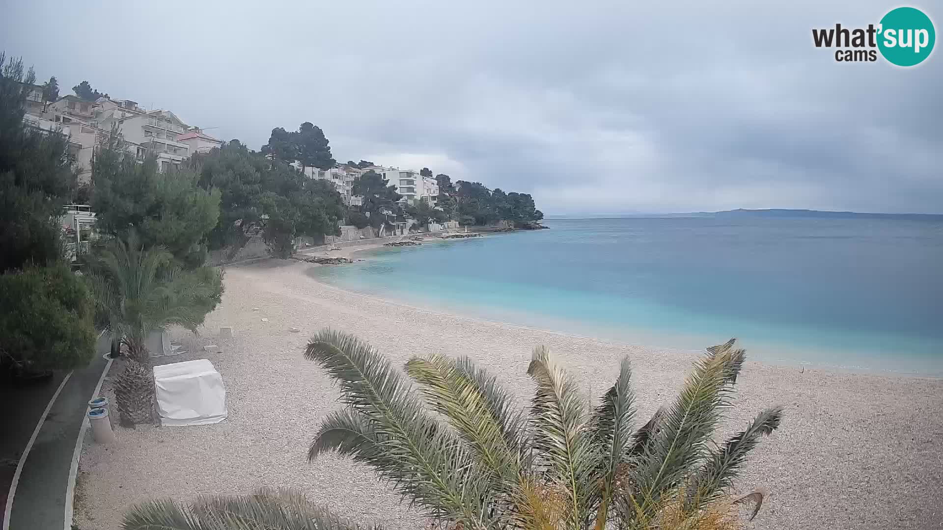 Webcam Lučica Beach Brela – Live View from the Adriatic Coast