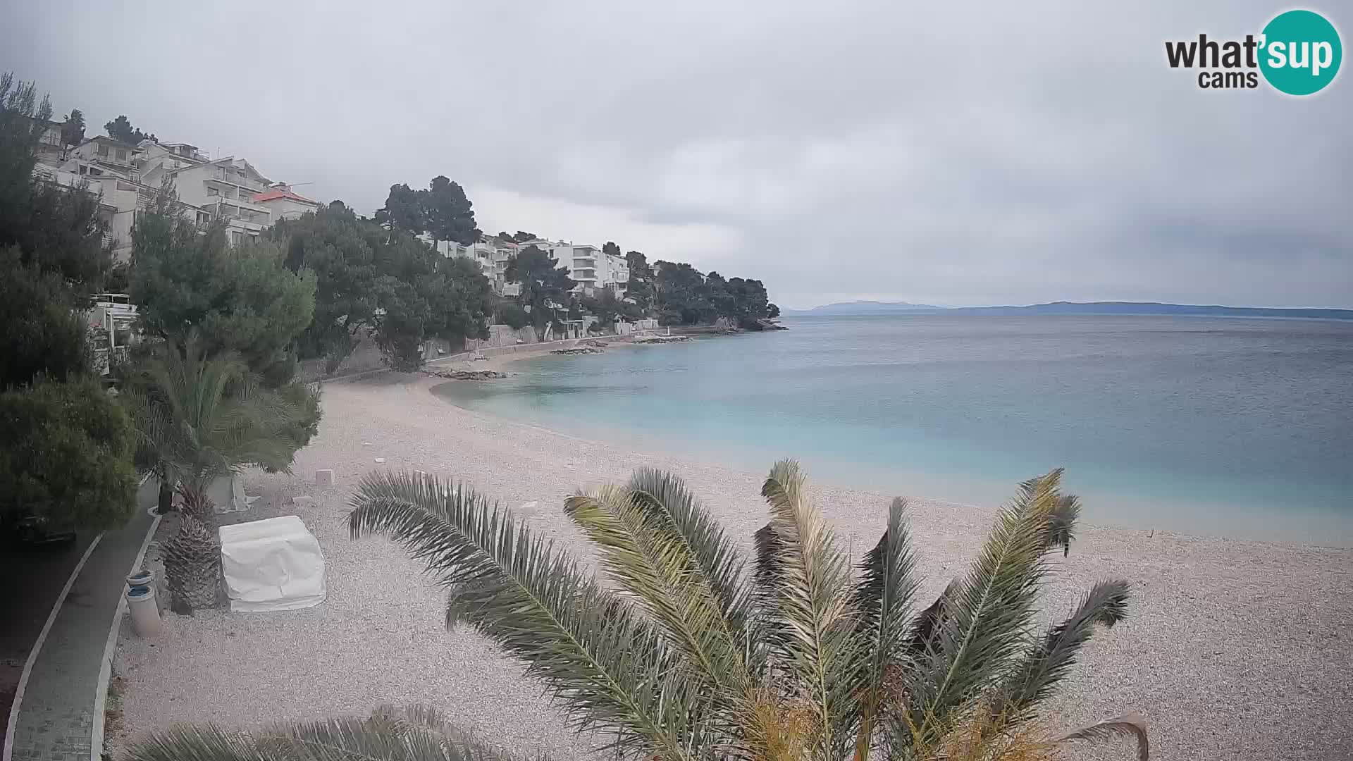 Webcam Lučica Beach Brela – Live View from the Adriatic Coast