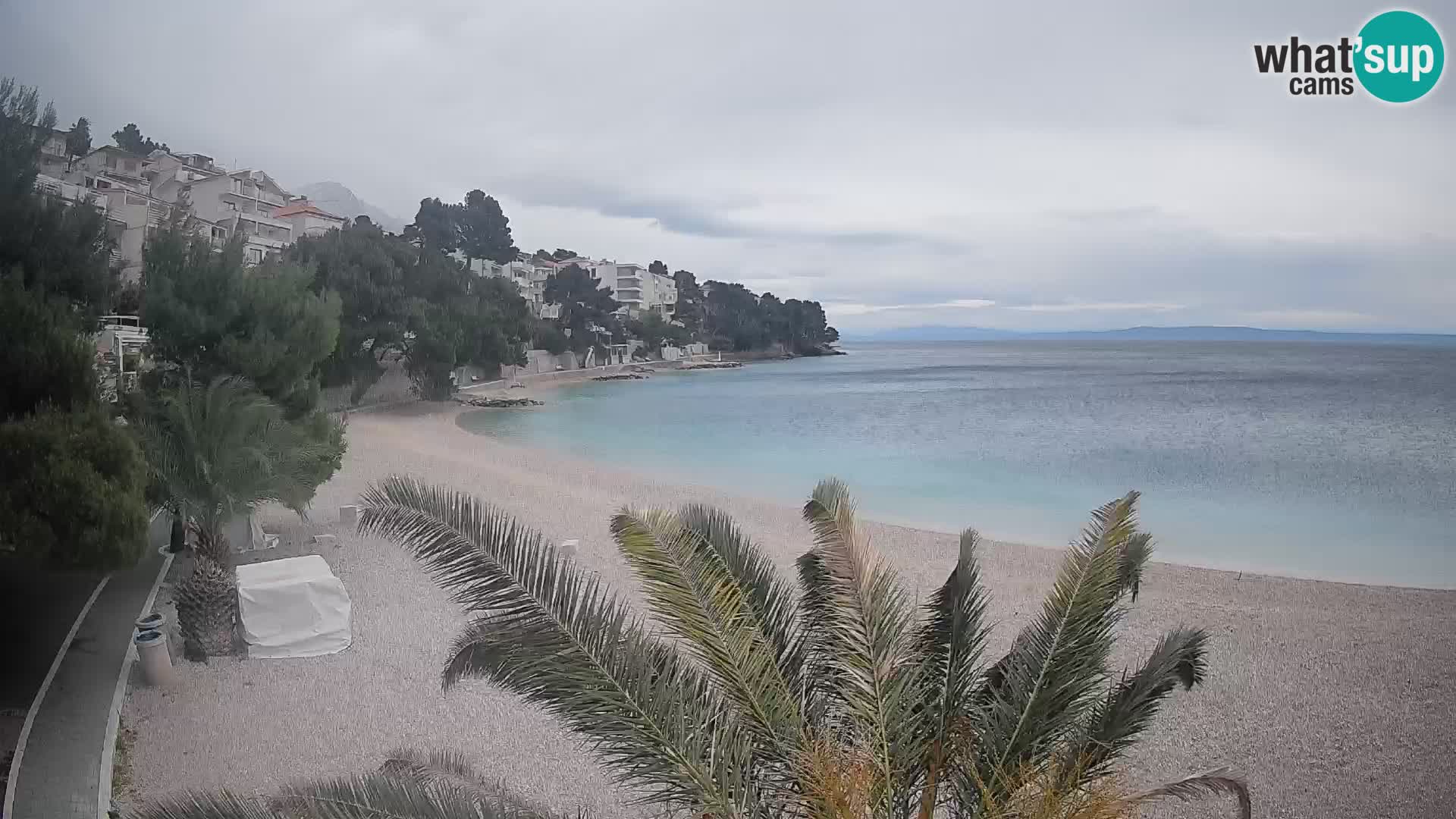 Webcam Lučica Beach Brela – Live View from the Adriatic Coast