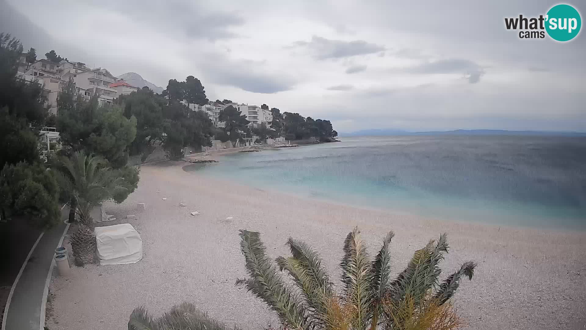 Webcam Lučica Beach Brela – Live View from the Adriatic Coast