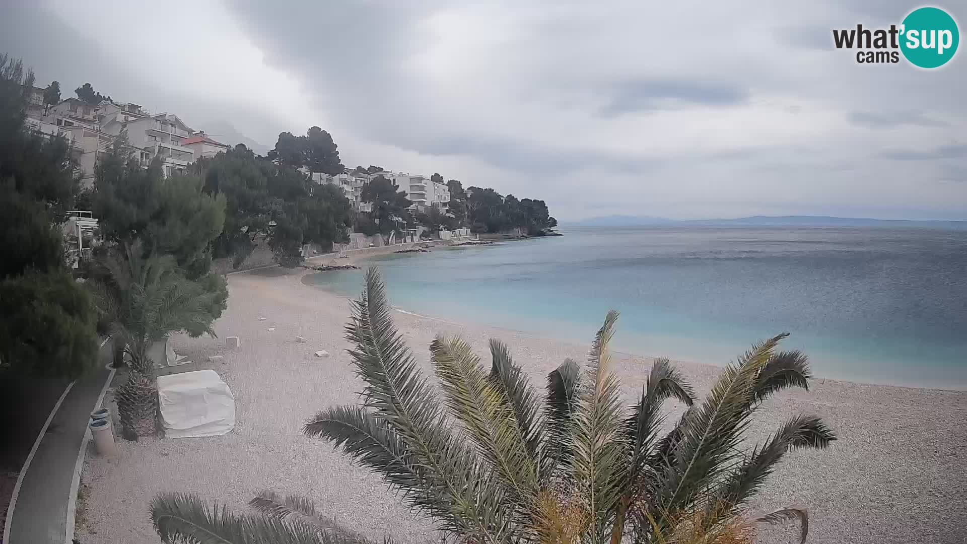 Webcam Lučica Beach Brela – Live View from the Adriatic Coast