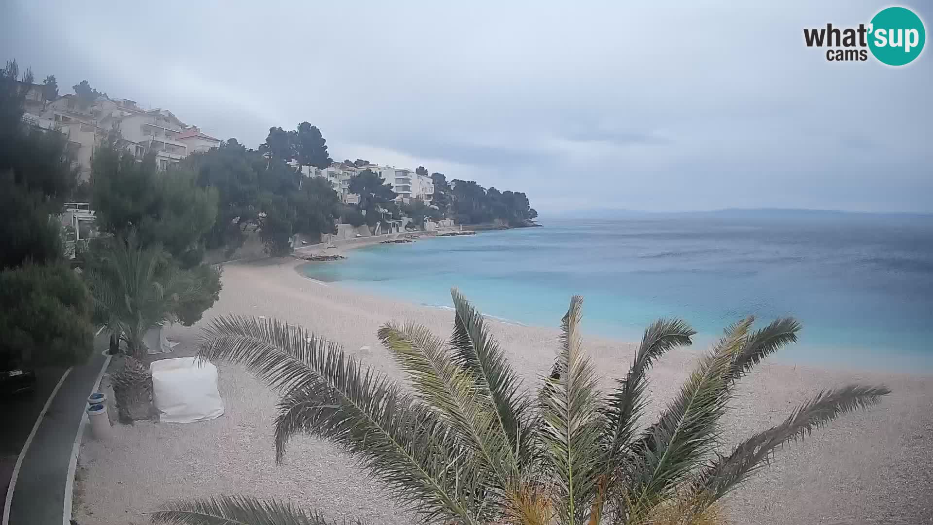 Webcam Lučica Beach Brela – Live View from the Adriatic Coast