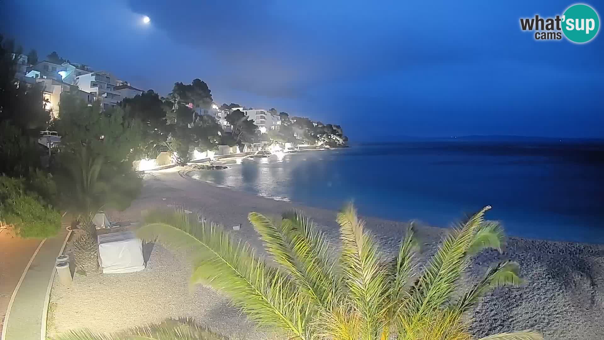 Webcam Lučica Beach Brela – Live View from the Adriatic Coast