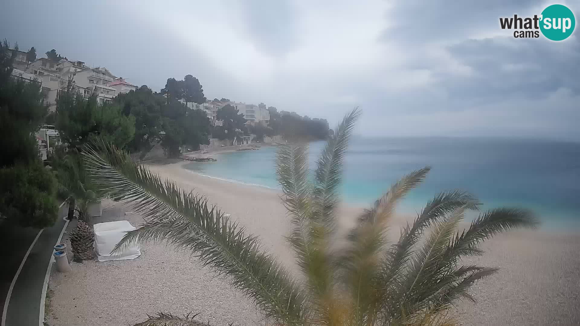 Webcam Spiaggia Lučica Brela – Vista live sulla costa adriatica