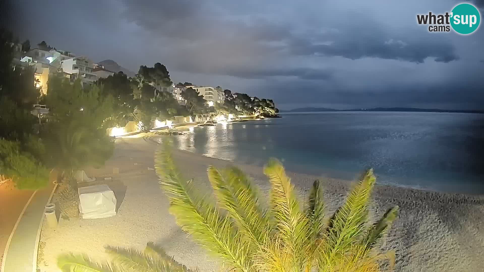 Webcam Playa Lučica Brela – Vista en directo de la costa adriática