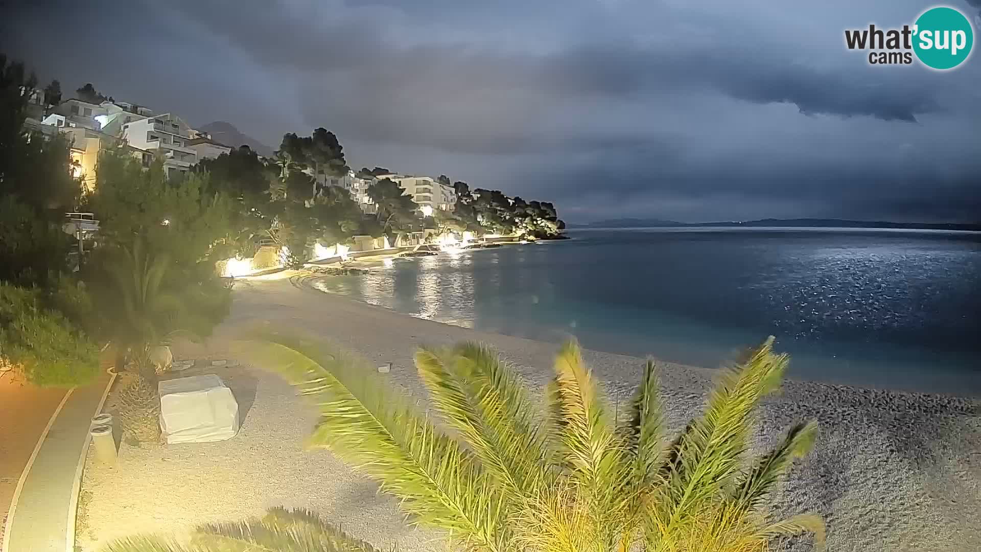 Webcam Lučica Beach Brela – Live View from the Adriatic Coast