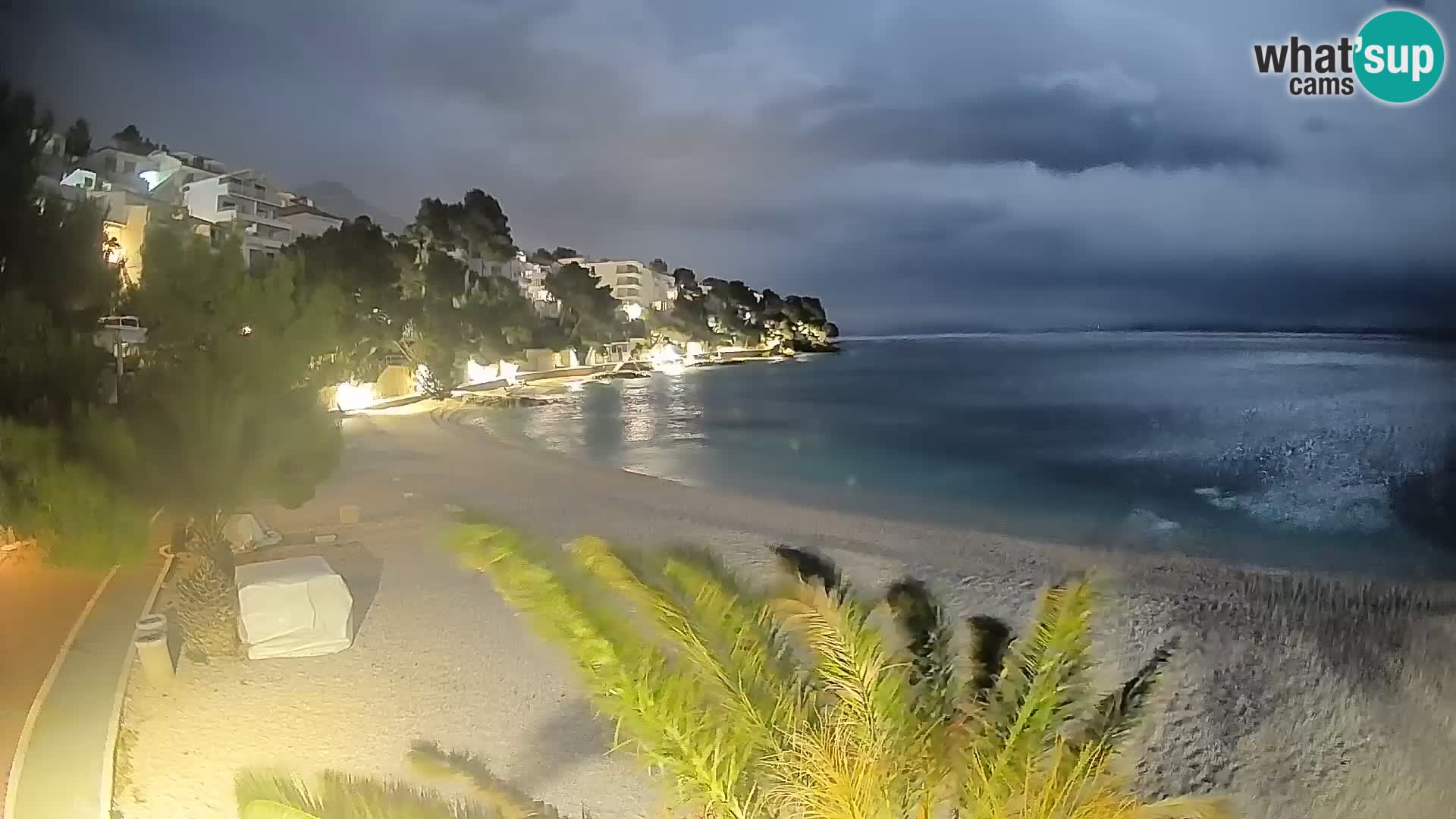 Webcam Lučica Beach Brela – Live View from the Adriatic Coast