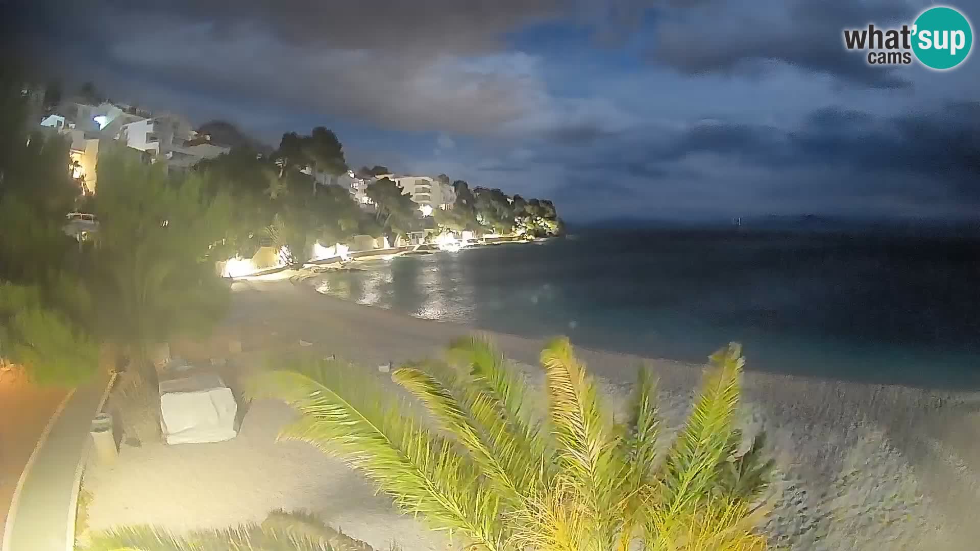 Webcam Playa Lučica Brela – Vista en directo de la costa adriática