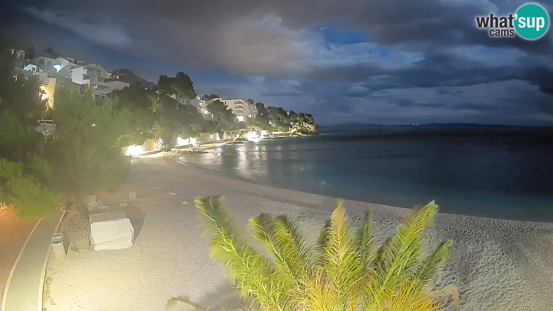 Webcam Playa Lučica Brela – Vista en directo de la costa adriática