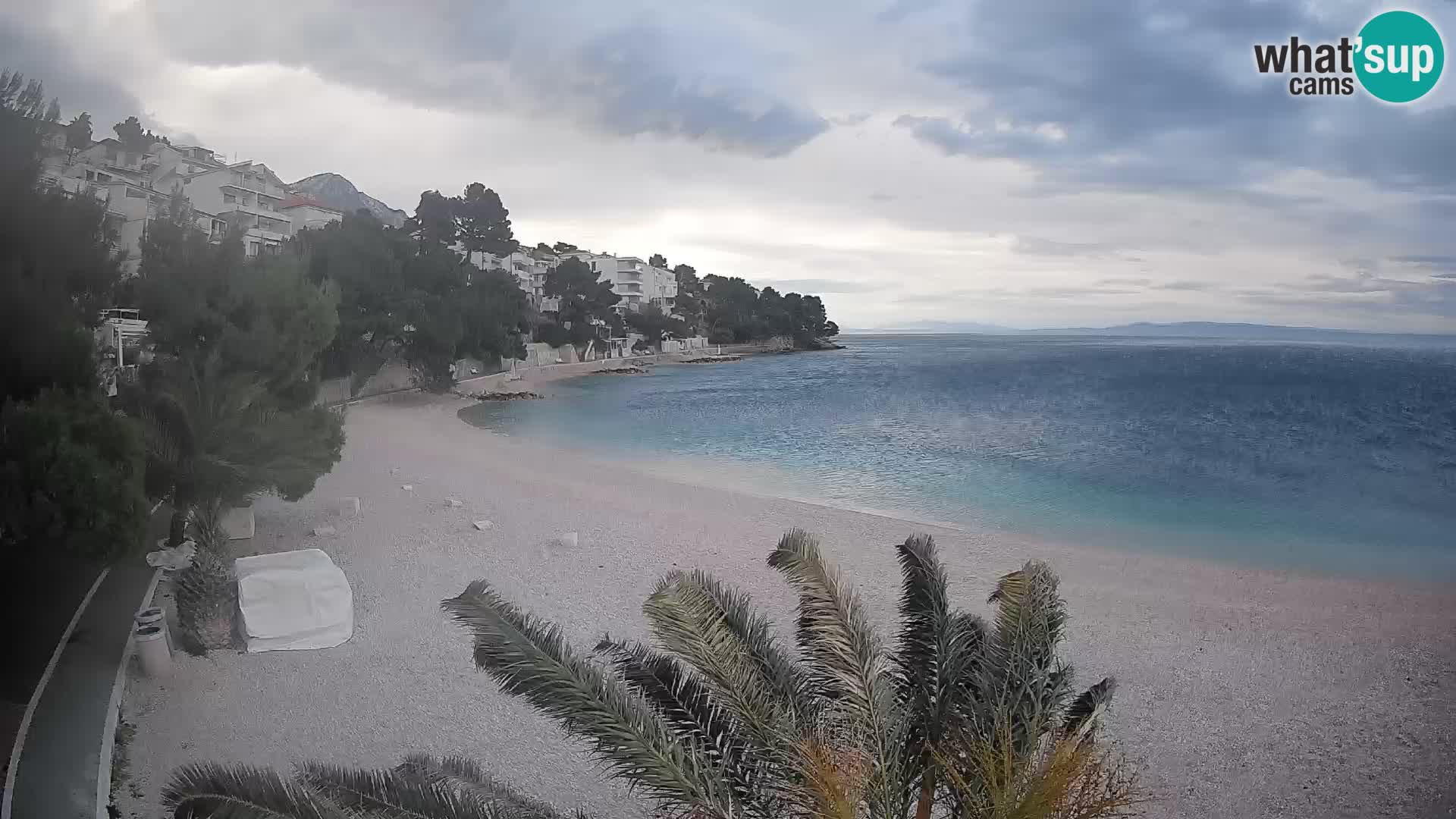 Webcam Lučica Beach Brela – Live View from the Adriatic Coast