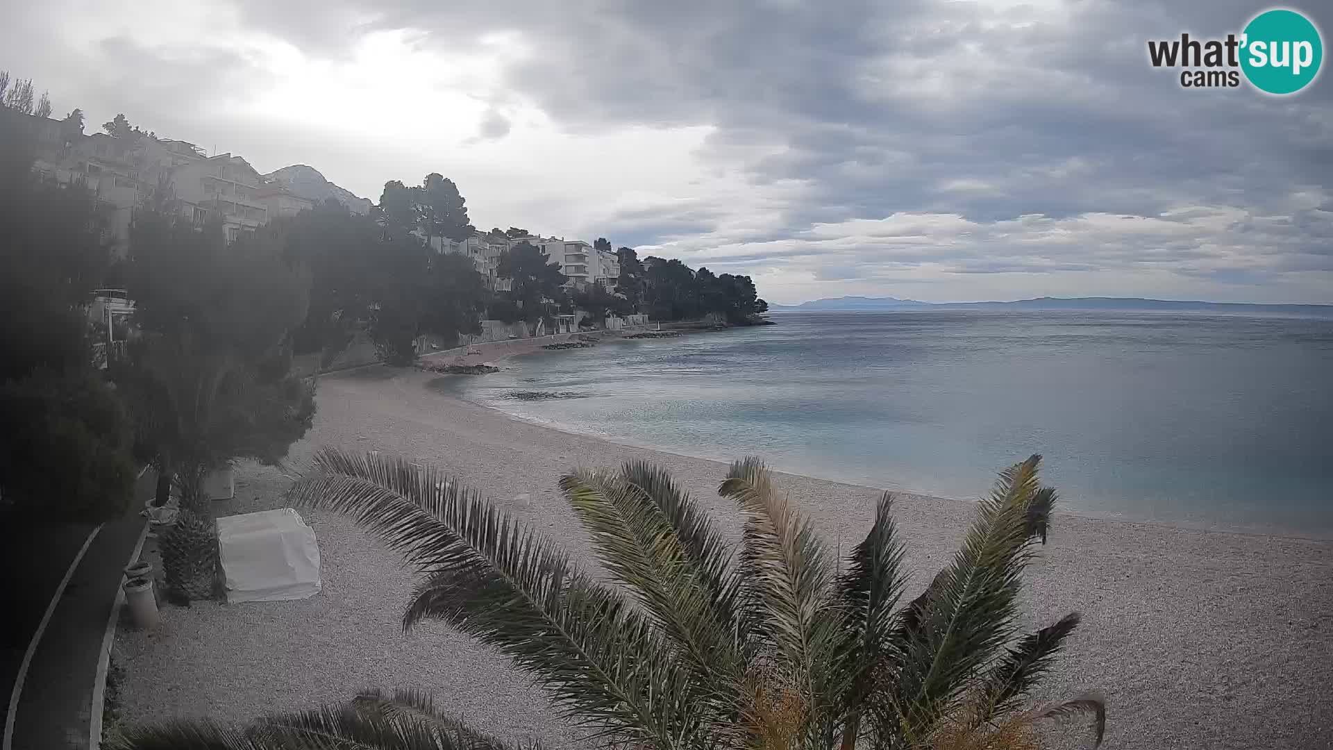Webcam Lučica Beach Brela – Live View from the Adriatic Coast