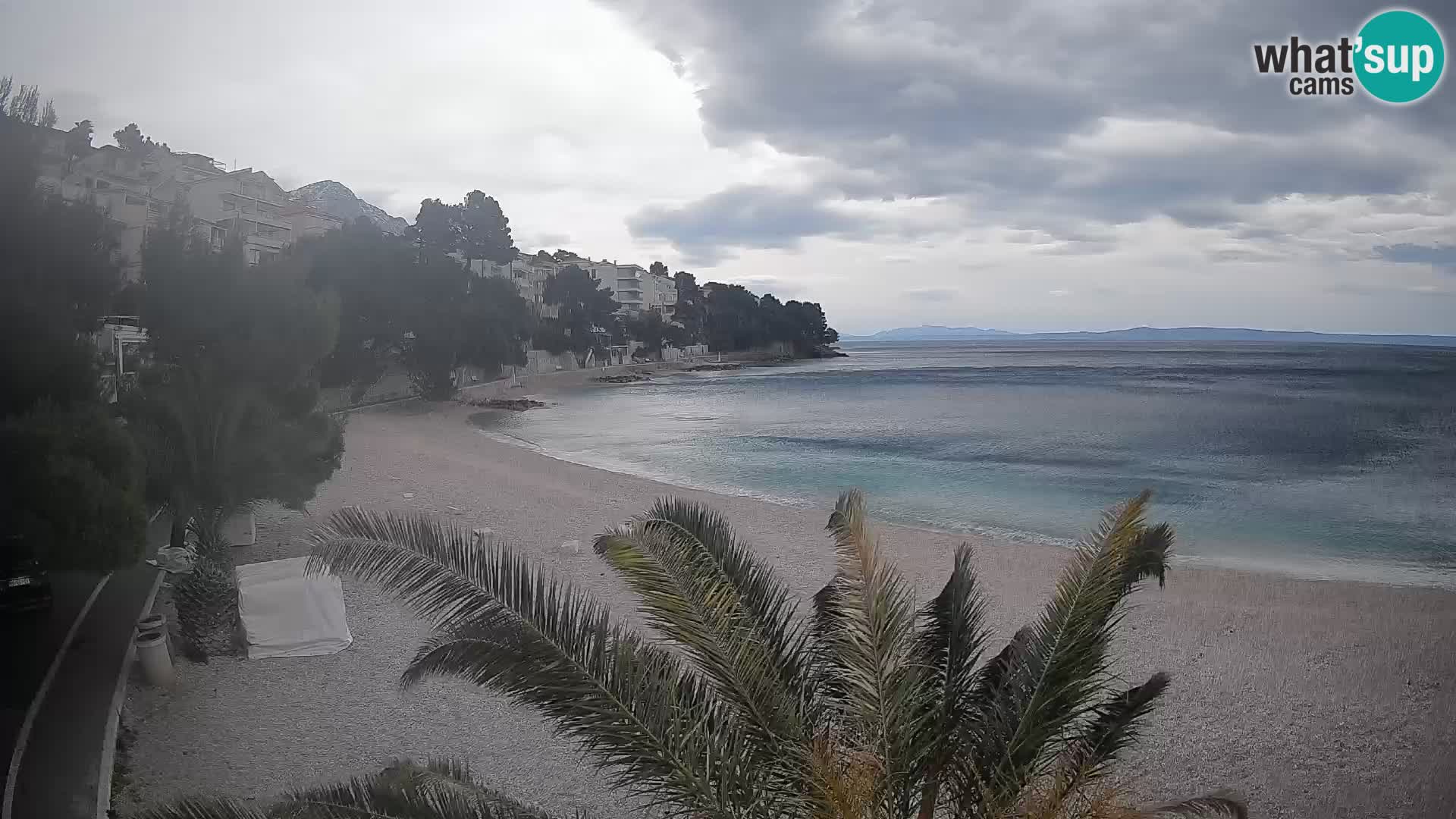 Webcam Lučica Beach Brela – Live View from the Adriatic Coast