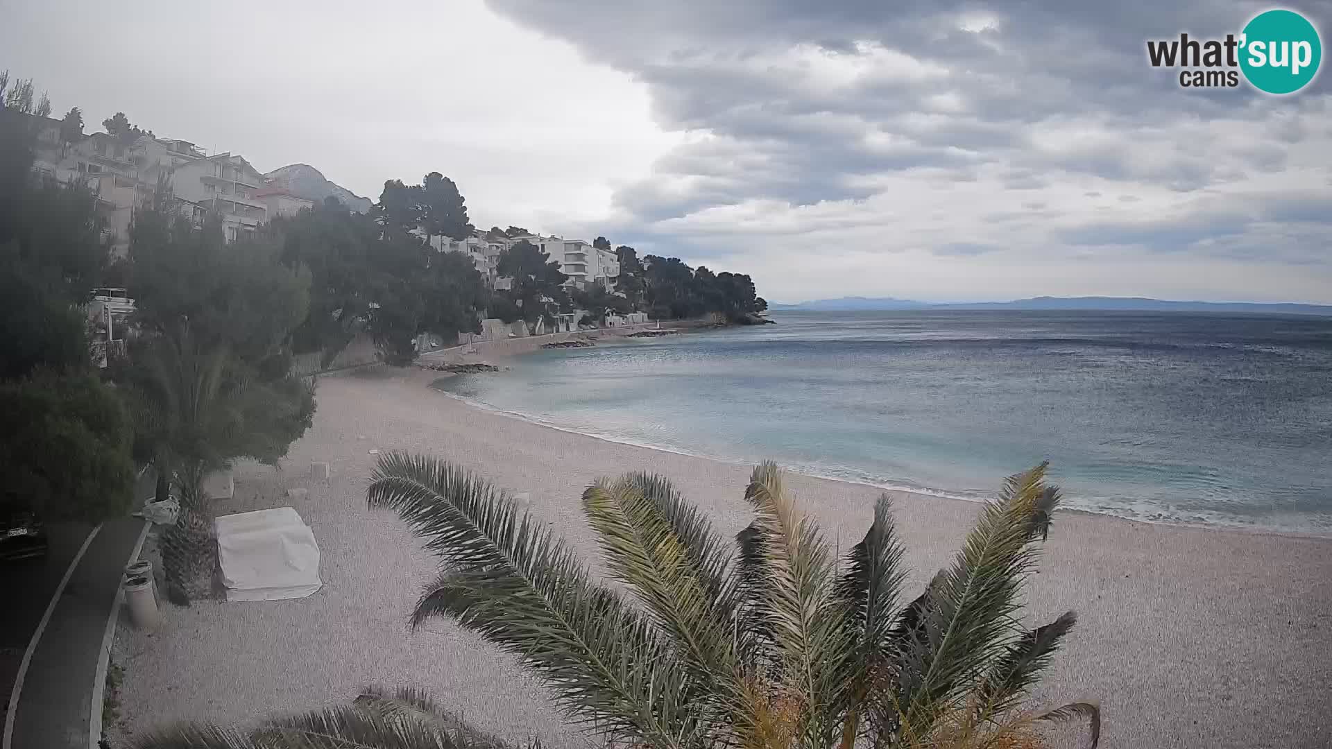 Webcam Lučica Beach Brela – Live View from the Adriatic Coast