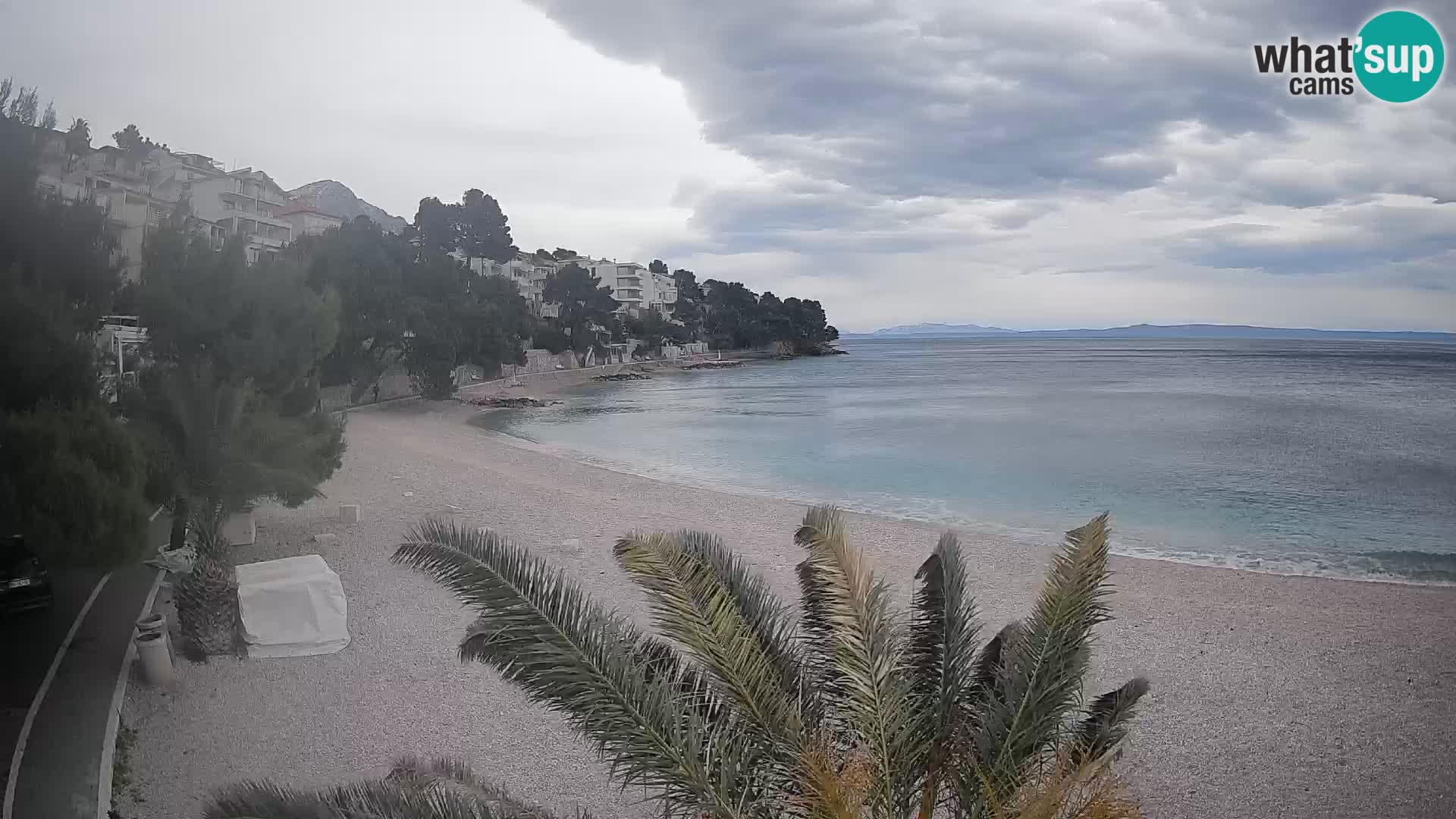 Webcam Playa Lučica Brela – Vista en directo de la costa adriática