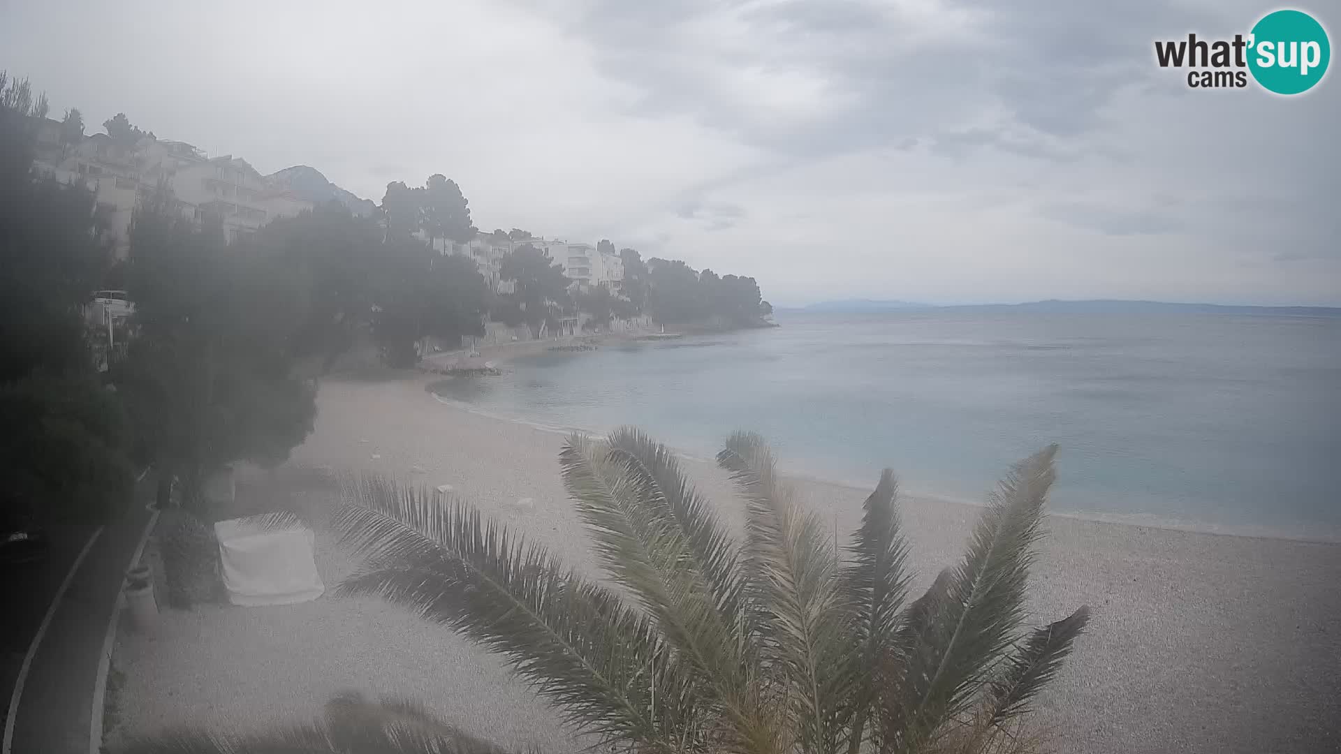 Webcam Playa Lučica Brela – Vista en directo de la costa adriática