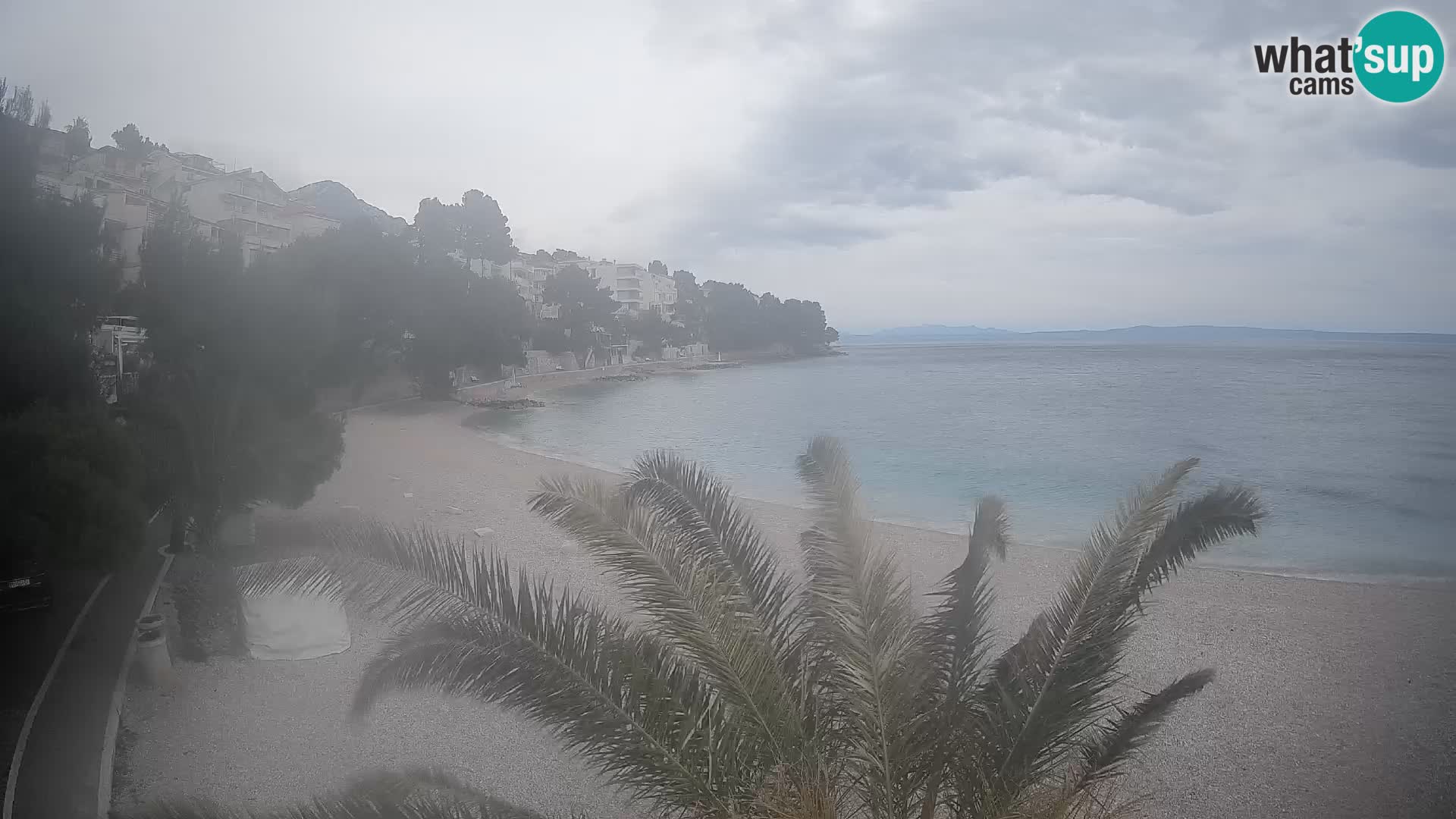 Webcam Spiaggia Lučica Brela – Vista live sulla costa adriatica