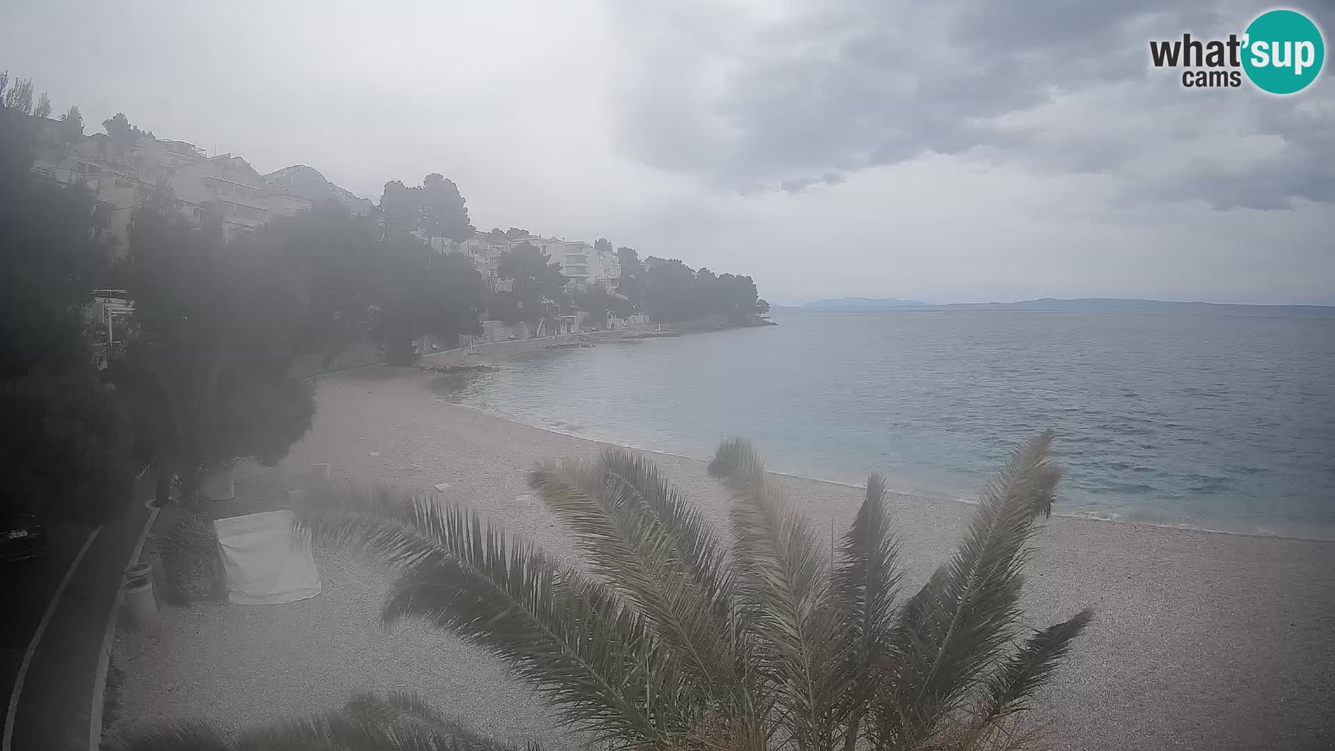 Webcam Playa Lučica Brela – Vista en directo de la costa adriática