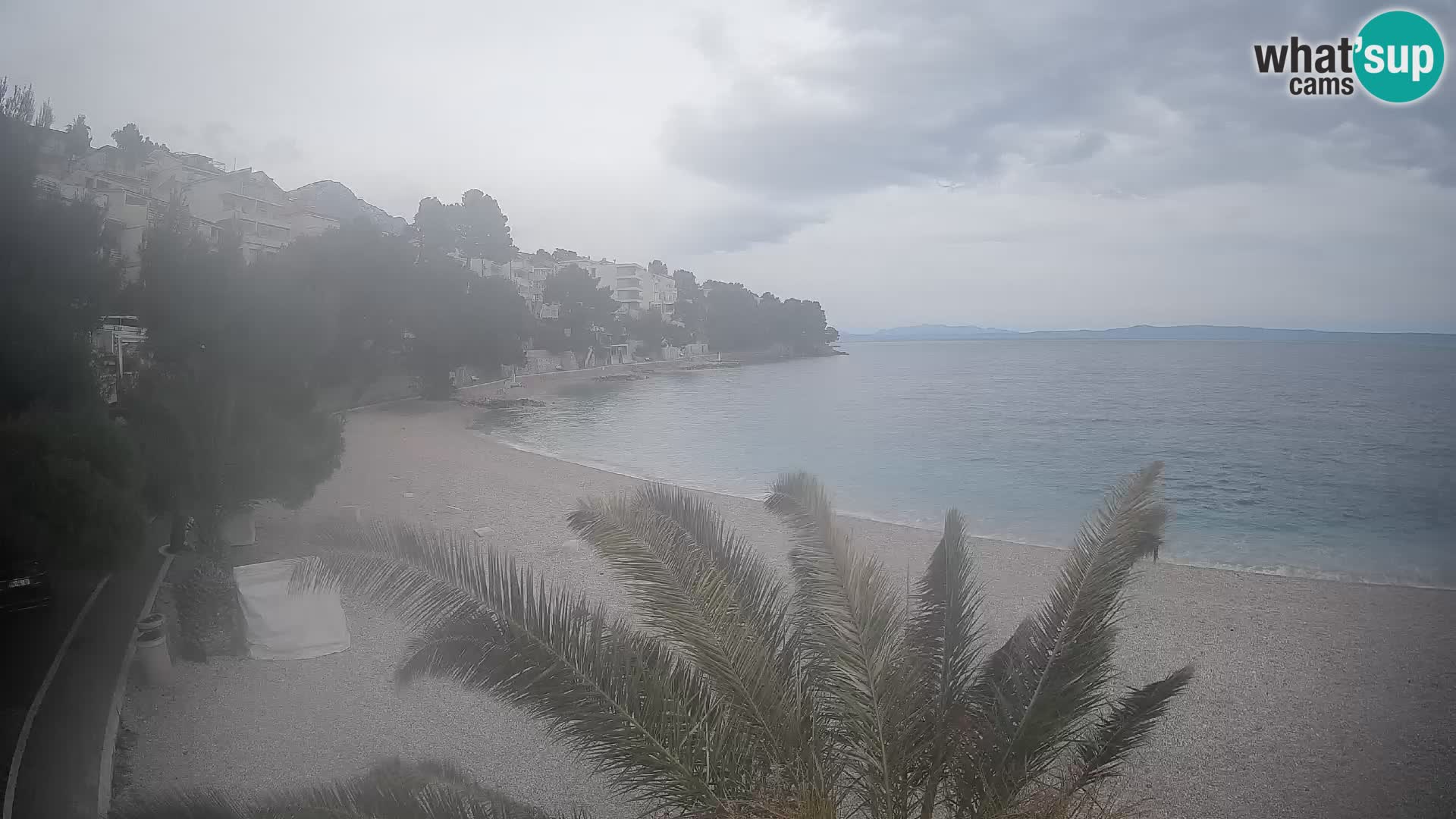 Webcam Playa Lučica Brela – Vista en directo de la costa adriática