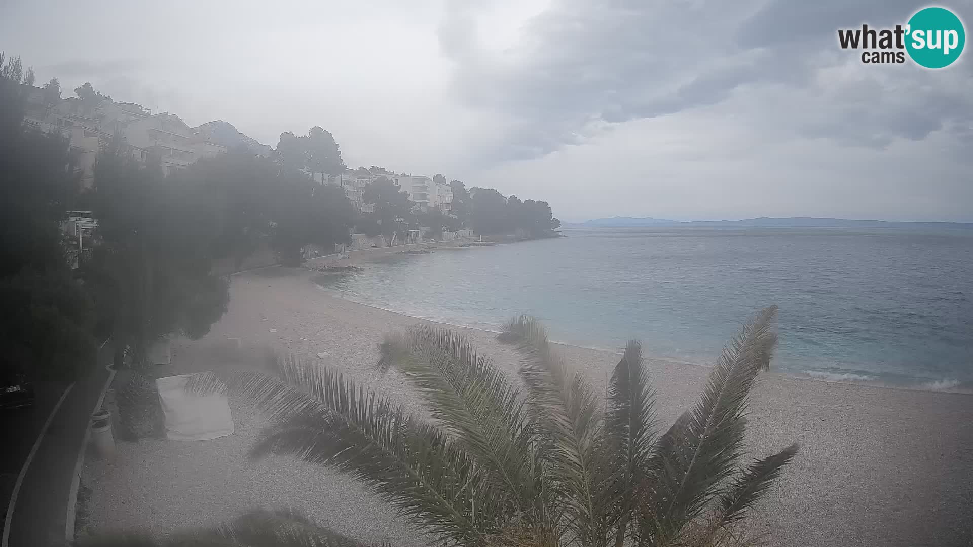 Webcam Playa Lučica Brela – Vista en directo de la costa adriática