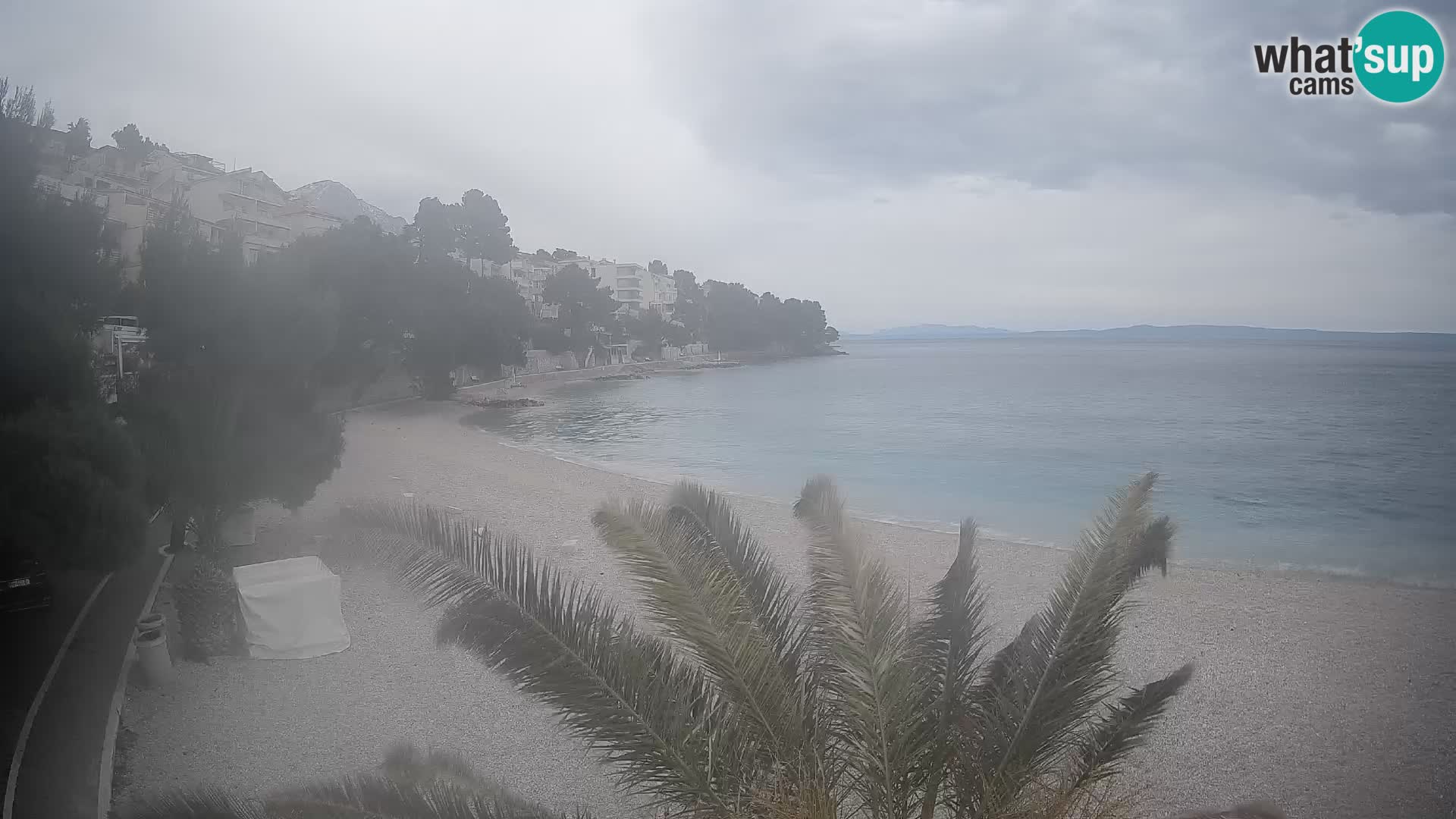Webcam Playa Lučica Brela – Vista en directo de la costa adriática